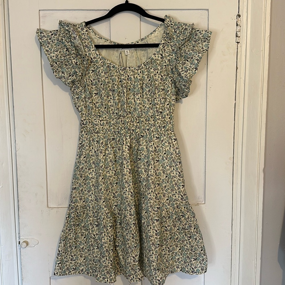 Ruffled floral dress